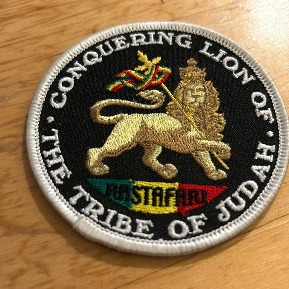 Rastafari conquering lion of the tribe of Judah patch great condition